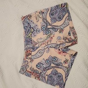 Express Pink Paisley Shorts - Size 2